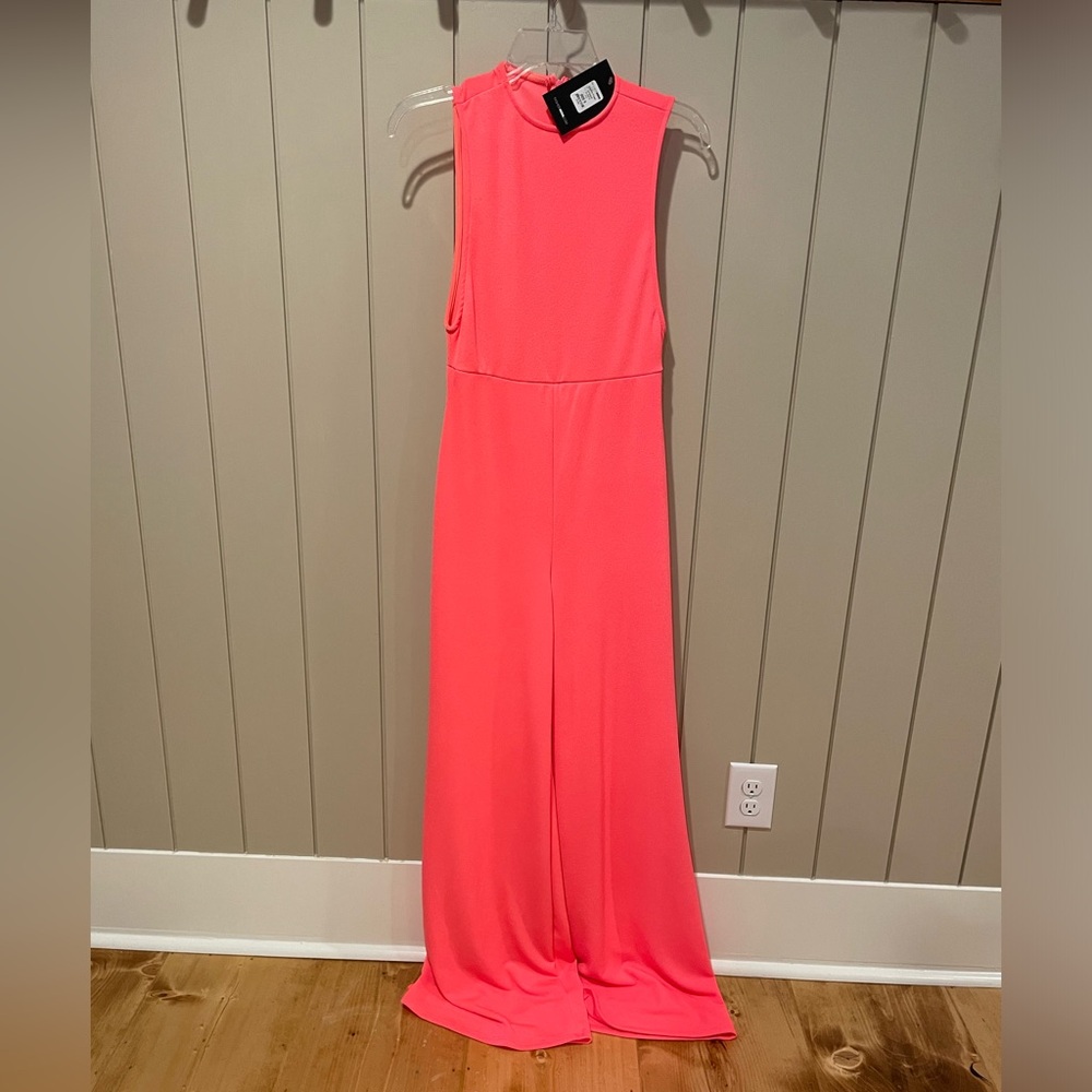 Hot pink jumpsuit